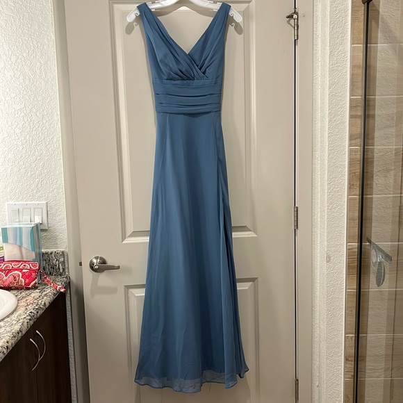 David's Bridal Dresses Davids Bridal Blue Dress Poshmark